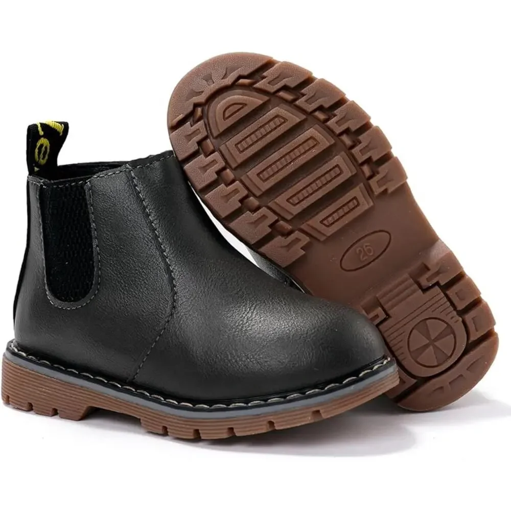 1967 PATPAT Boys Waterproof Lace Up Cowboy Toddler Boots Zipper Size 5.5/Euro 34